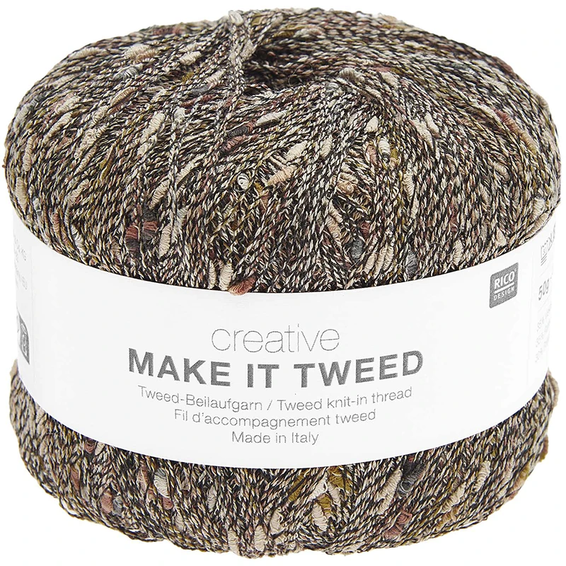 Nić / Włóczka fantazyjna Rico Design Creative Make It Tweed 002 / classic