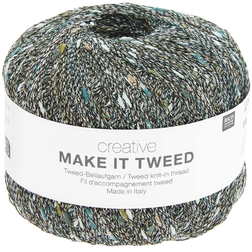 Nić / Włóczka fantazyjna Rico Design Creative Make It Tweed 005 / forest