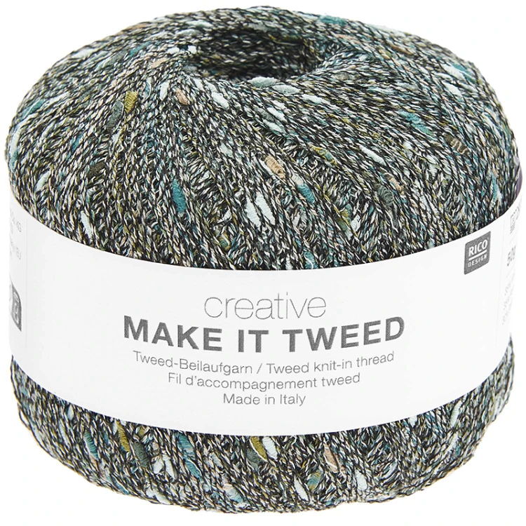 Nić / Włóczka fantazyjna Rico Design Creative Make It Tweed 005 / forest