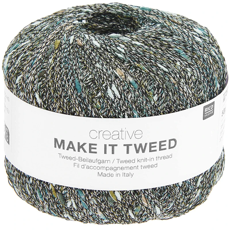 Nić / Włóczka fantazyjna Rico Design Creative Make It Tweed 005 / forest