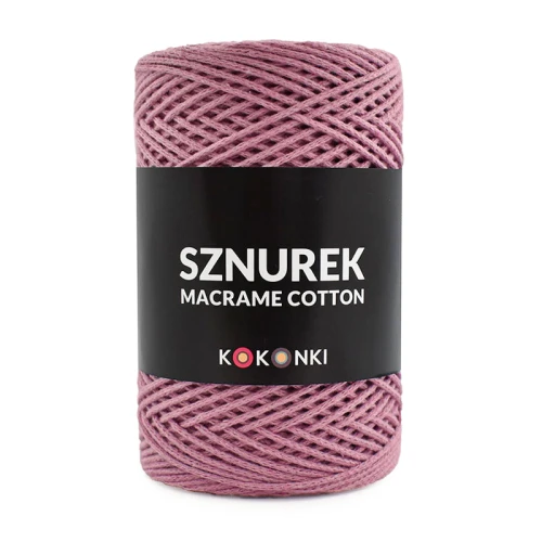 Sznurek Macrame Cotton by KOKONKI 2mm / rolka 200m / malwa