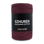 Sznurek Macrame Cotton by KOKONKI 2mm / rolka 200m / 246 wino
