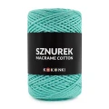 Sznurek Macrame Cotton by KOKONKI 2mm / rolka 200m / ciemna mięta