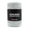 Sznurek Macrame Cotton by KOKONKI 2mm / rolka 200m / jasny szary