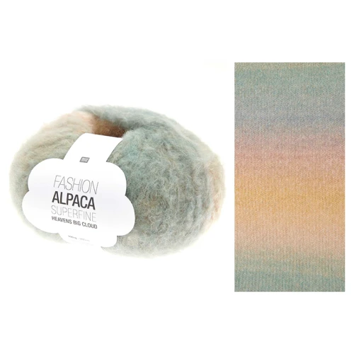 Włóczka Rico Design Fashion Alpaca Superfine Heavens Big Cloud 004 / earthy rainbow