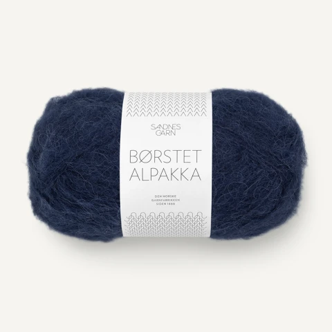 Włóczka Sandnes Garn Borstet Alpakka 5575 / ciemny granat