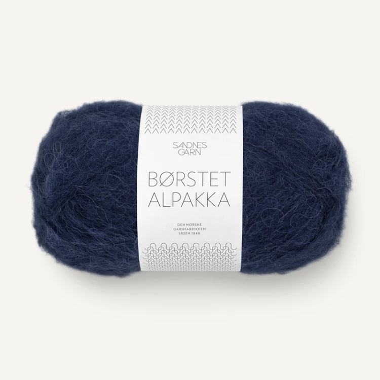 Włóczka Sandnes Garn Borstet Alpakka 5575 / ciemny granat
