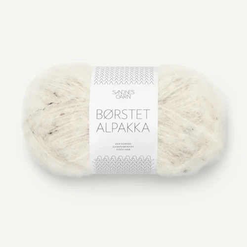 Włóczka Sandnes Garn Borstet Alpakka Tweed 2523 / krem z nopkami