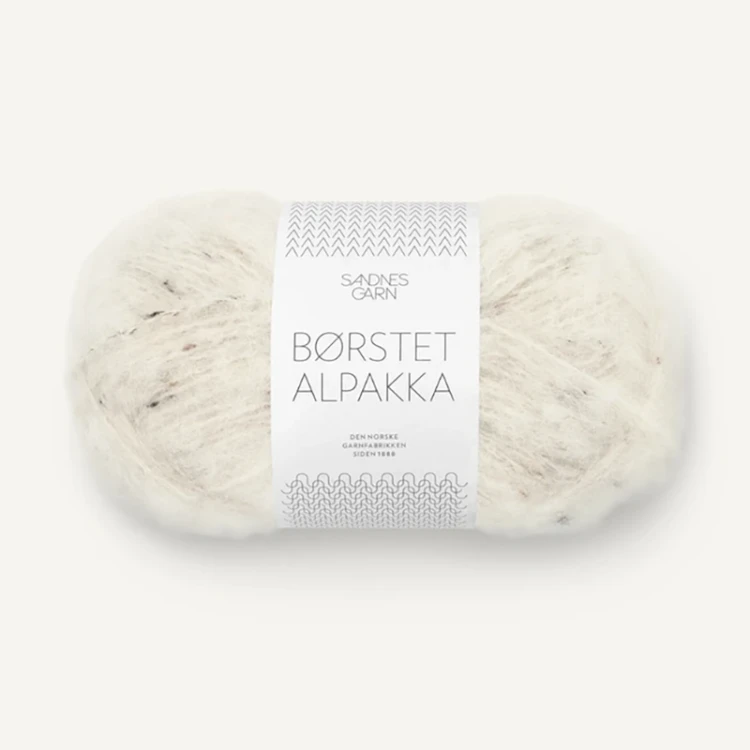 Włóczka Sandnes Garn Borstet Alpakka Tweed 2523 / krem z nopkami