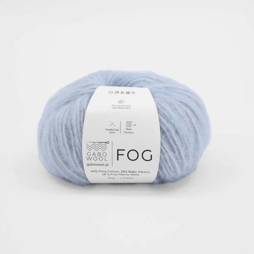 Włóczka Gabo Wool Fog 6443 / lodowy błękit