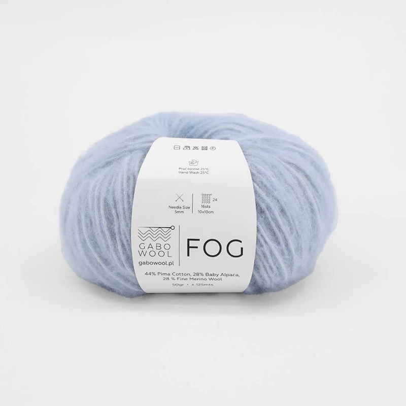 Włóczka Gabo Wool Fog 6443 / lodowy błękit