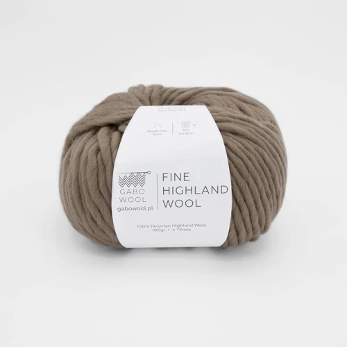 Włóczka Gabo Wool Fine Highland Wool 2140 / ciemny beż