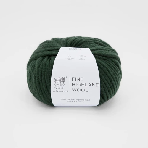 Włóczka Gabo Wool Fine Highland Wool 2172 / leśna zieleń