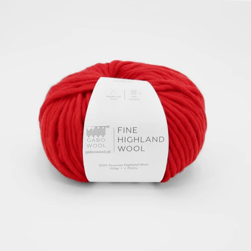 Włóczka Gabo Wool Fine Highland Wool 2382 / czerwień