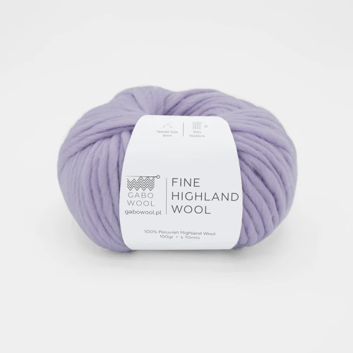 Włóczka Gabo Wool Fine Highland Wool 2741 / jasna lila