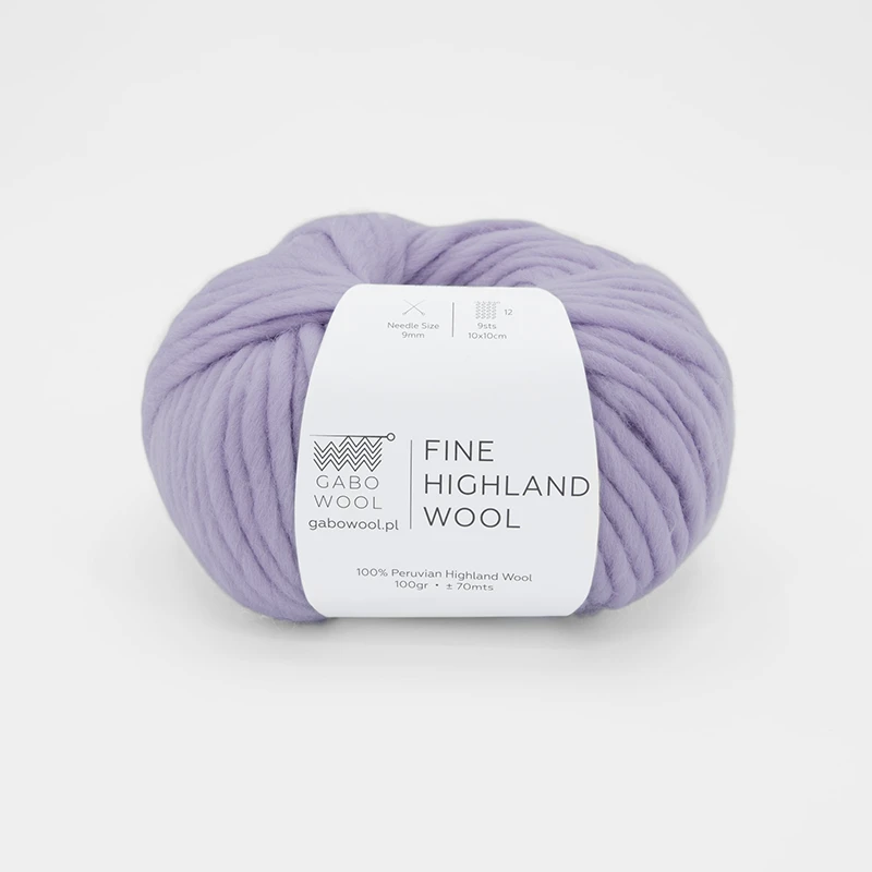 Włóczka Gabo Wool Fine Highland Wool 2741 / jasna lila