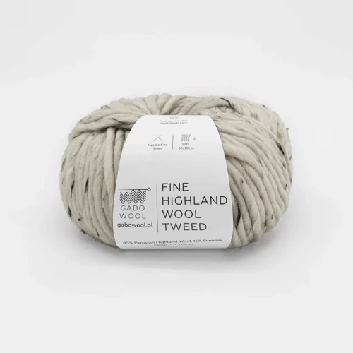 Włóczka Gabo Wool Fine Highland Wool Tweed T402 / piasek