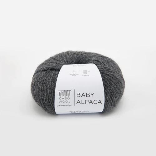Włóczka Gabo Wool Baby Alpaca 0402 / szary