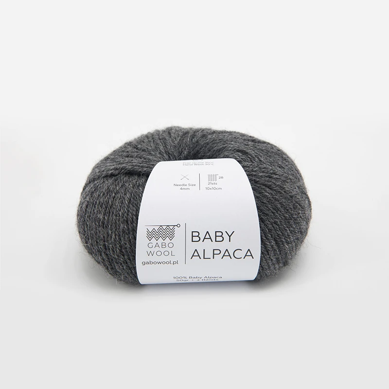 Włóczka Gabo Wool Baby Alpaca 0402 / szary