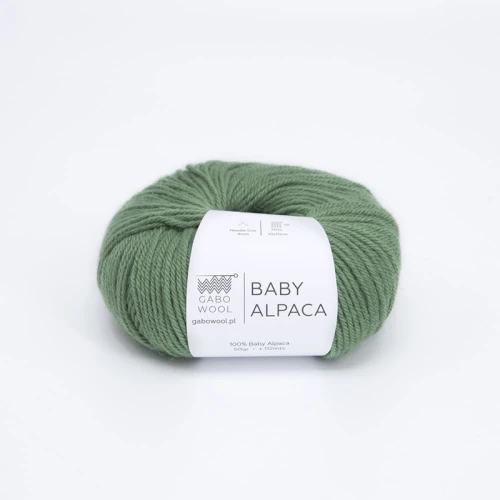 Włóczka Gabo Wool Baby Alpaca 1786 / ciemna pistacja