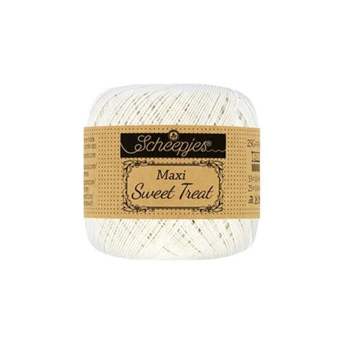 Kordonek Scheepjes Maxi Sweet Treat - 105 ślubna biel