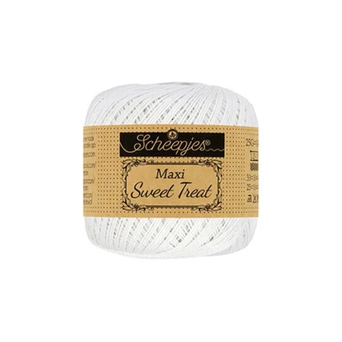 Kordonek Scheepjes Maxi Sweet Treat - 106 śnieżna biel