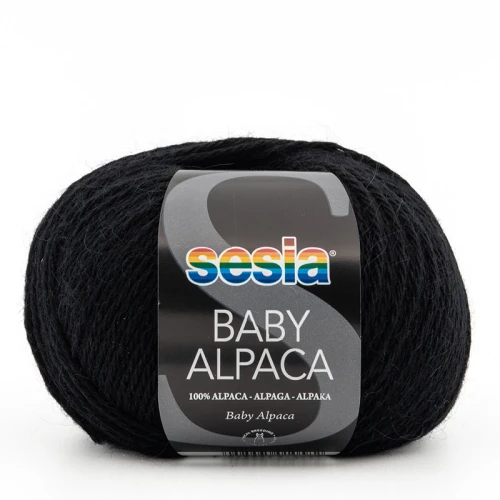 Włóczka Sesia Baby Alpaca 0067 / czerń