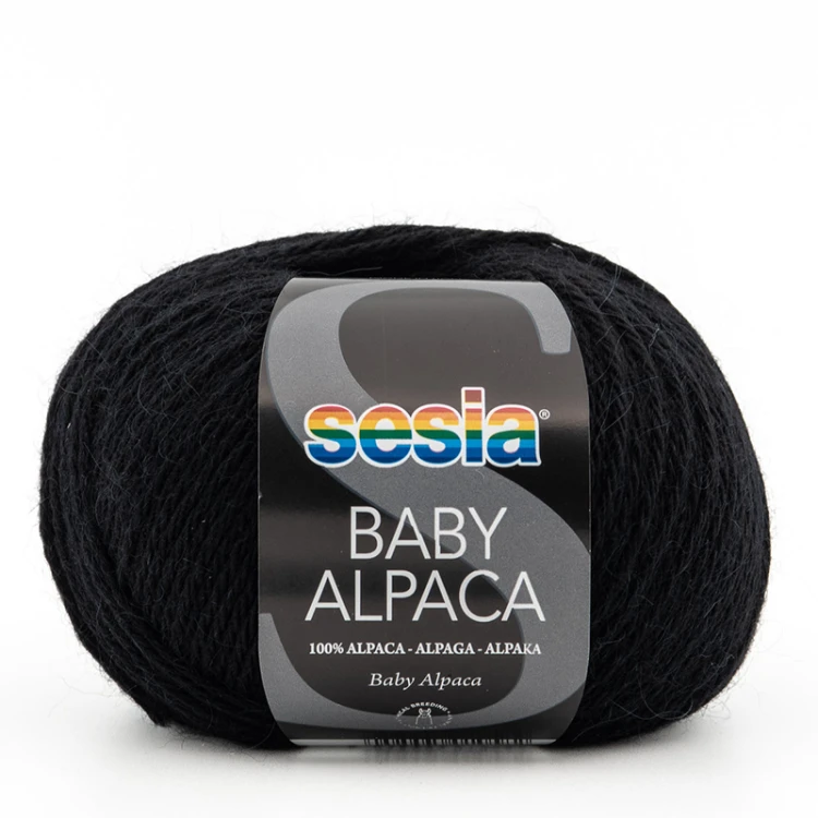 Włóczka Sesia Baby Alpaca 0067 / czerń