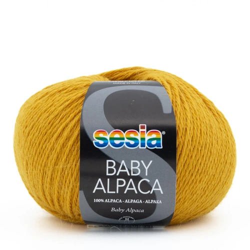 Włóczka Sesia Baby Alpaca 0229 / musztarda
