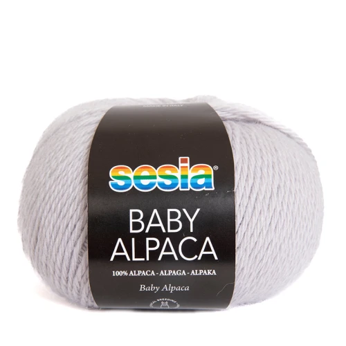 Włóczka Sesia Baby Alpaca 1752 / jasny szary