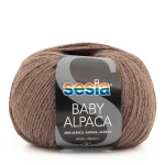 Włóczka Sesia Baby Alpaca 1971 / mleczna czekolada