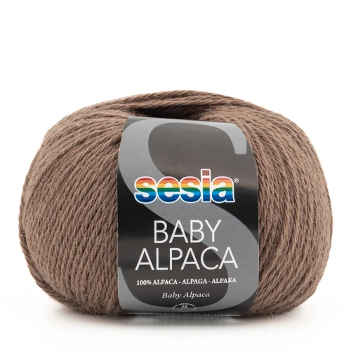 Włóczka Sesia Baby Alpaca 1971 / mleczna czekolada