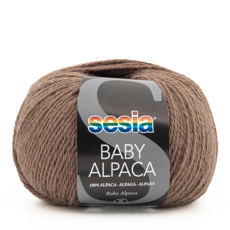 Włóczka Sesia Baby Alpaca 1971 / mleczna czekolada
