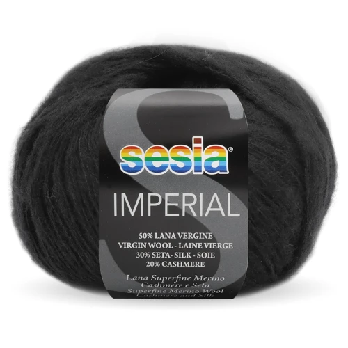 Włóczka Sesia Imperial 0067 / czerń