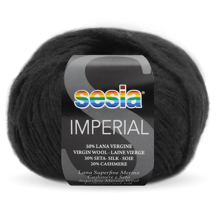 Włóczka Sesia Imperial 0067 / czerń