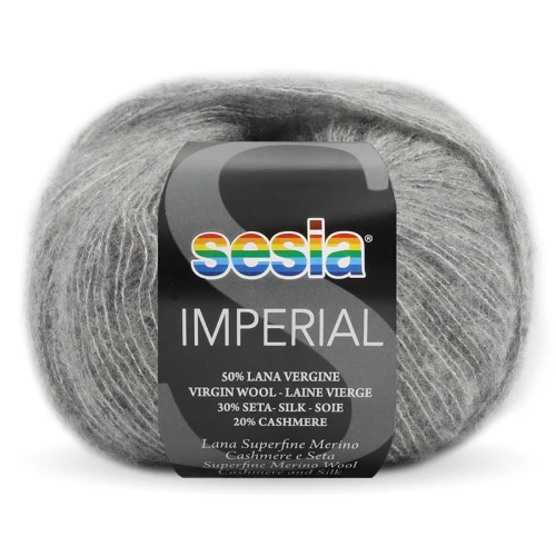 Włóczka Sesia Imperial 6012 / szary melanż