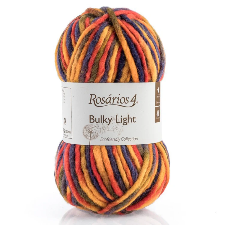 Włóczka Rosarios 4 Bulky Light Print 224 / Ocre