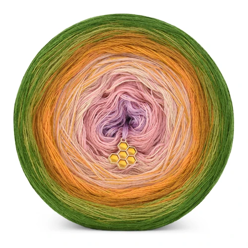 KOKONEK Merino 802 Allyana - Paproć/oliwka/miodowy/kurkuma/łososiowy/morela/ametyst