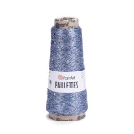 Włóczka / nić metalizowana z cekinami YarnArt Paillettes 8003 / błękit