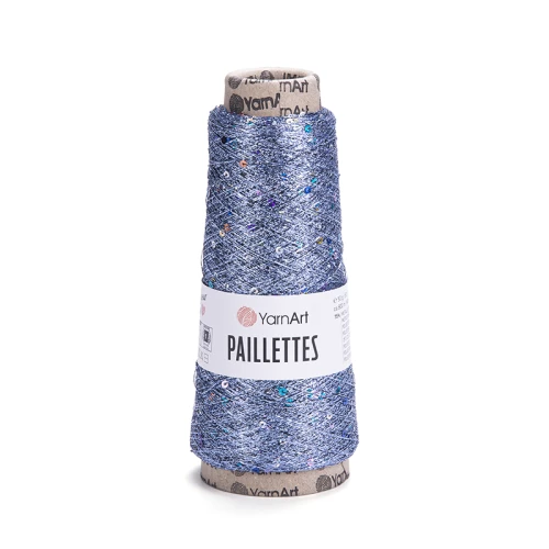 Nić metalizowana YarnArt Paillettes 8003 / błękit