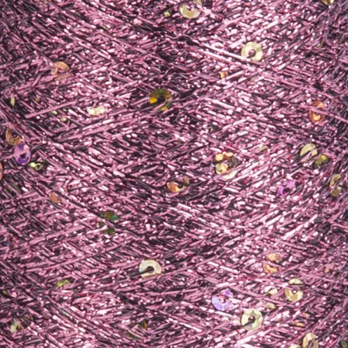 Nić metalizowana YarnArt Paillettes 8004 / róż