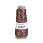 Włóczka / nić metalizowana z cekinami YarnArt Paillettes 8005 / miedź