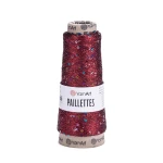 Włóczka / nić metalizowana z cekinami YarnArt Paillettes 8006 / czerwień