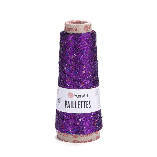 Nić metalizowana YarnArt Paillettes 8009 / cyklamen