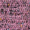 Nić / Włóczka fantazyjna FANTASY YARN by KOKONKI czerń + KOKONEK Classic róż