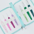 Zestaw szydełek KnitPro Waves 2.0 - 12,0 mm / 14 szt. / etui aqua / 30952