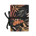 Organizer etui Lomme na szydełka i druty / Tropical leaves + terrakotta / M