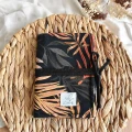 Organizer etui Lomme na szydełka i druty / Tropical leaves + terrakotta / M