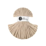 Sznurek pleciony bawełniany Bobbiny Premium / Ciepły beż / Warm Beige / 5mm / 100m