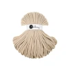 Sznurek pleciony bawełniany Bobbiny Jumbo / Ciepły beż / Warm Beige / 9mm / 100m